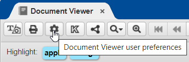 document viewer user preferences